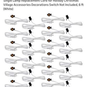 White Replacement Lamp Cords